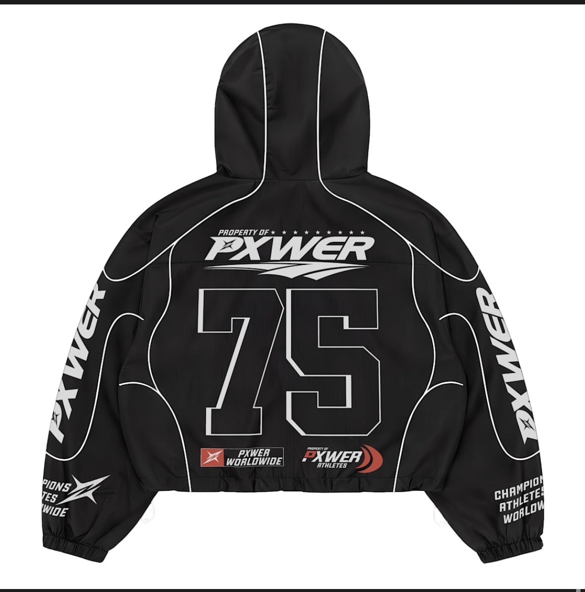 PXWER 75 Limited Edition Gym Tracksuit – Hooded Windbreaker + Shorts