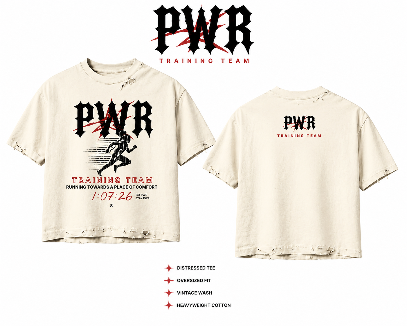 PWR Training Team Part II Vintage Red/Black- Set