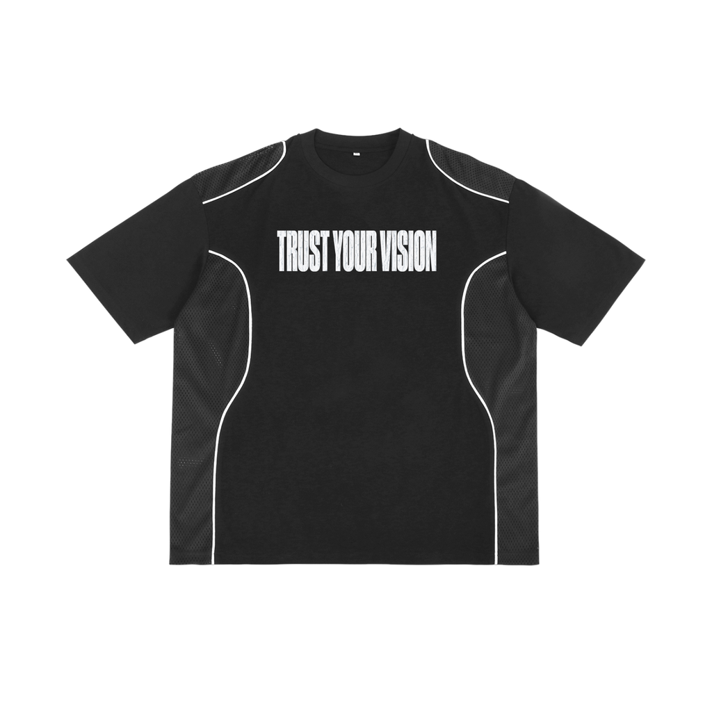 Contrast Piped Panel T-Shirt