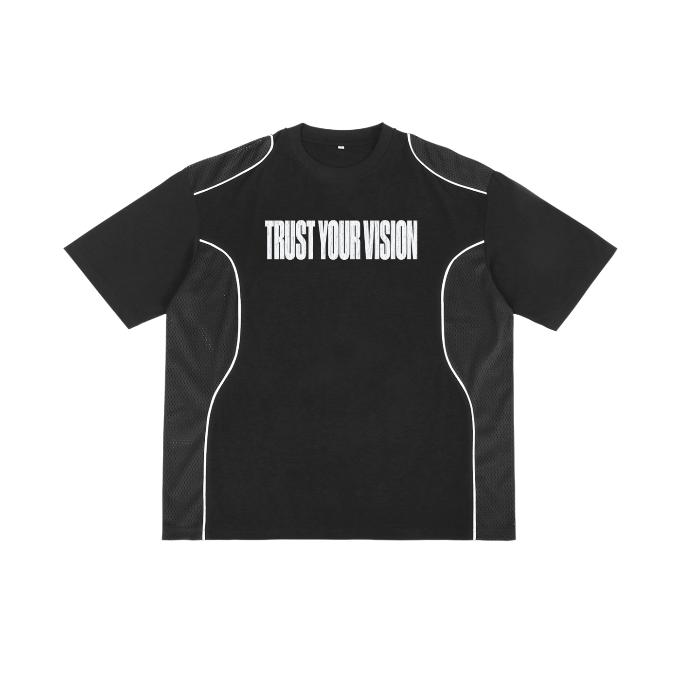 Contrast Piped Panel T-Shirt
