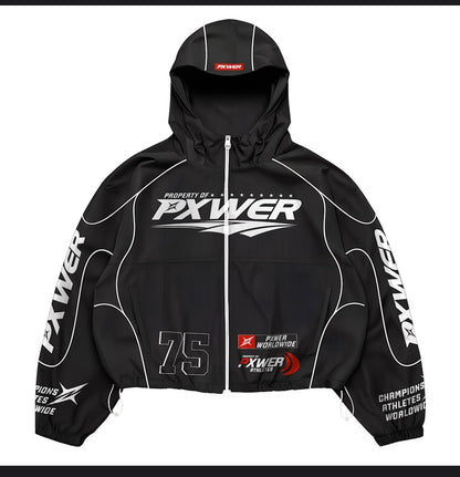 PXWER 75 Limited Edition Gym Tracksuit – Hooded Windbreaker + Shorts