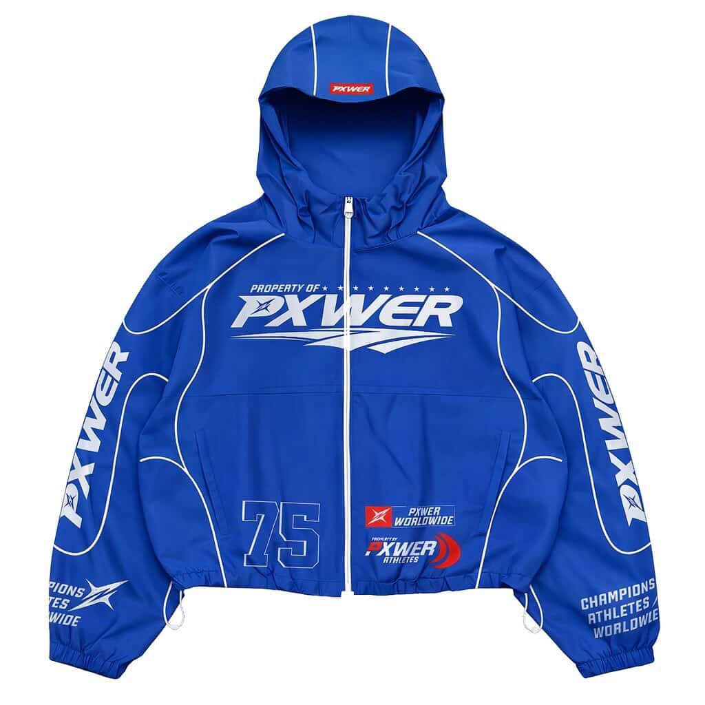 PXWER 75 Limited Edition Gym Tracksuit – Hooded Windbreaker + Shorts