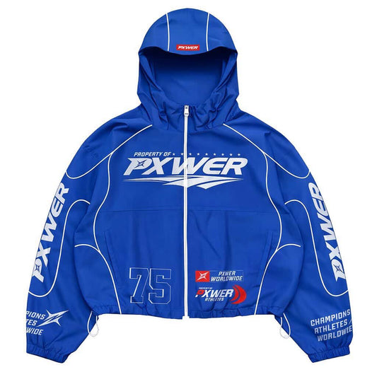 PXWER 75 Limited Edition Gym Tracksuit – Hooded Windbreaker + Shorts
