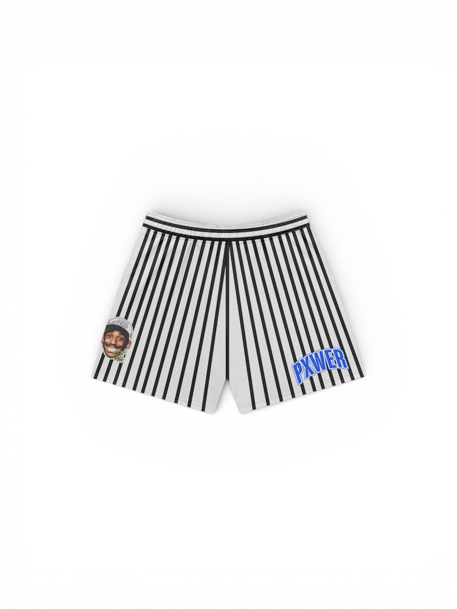 PXWER Black Mamba Pinstripe Performance Shorts
