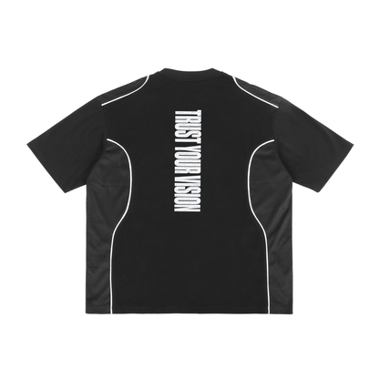 Contrast Piped Panel T-Shirt